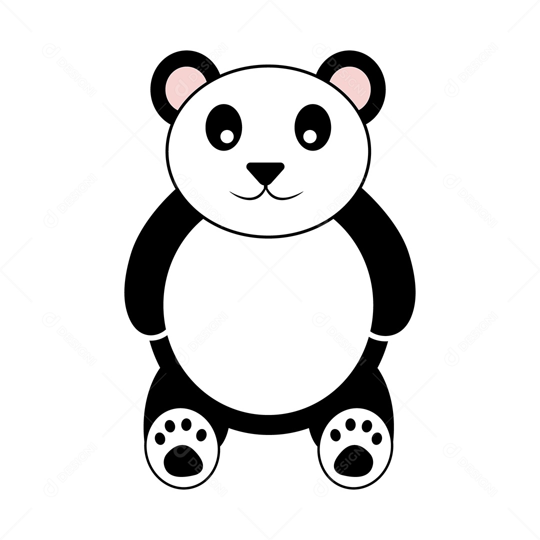 Panda Ilustração Vetor EPS