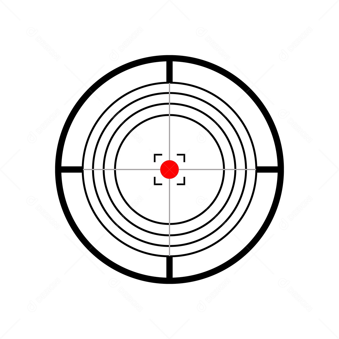 Ícone de Alvo Ilustração Vetor EPS