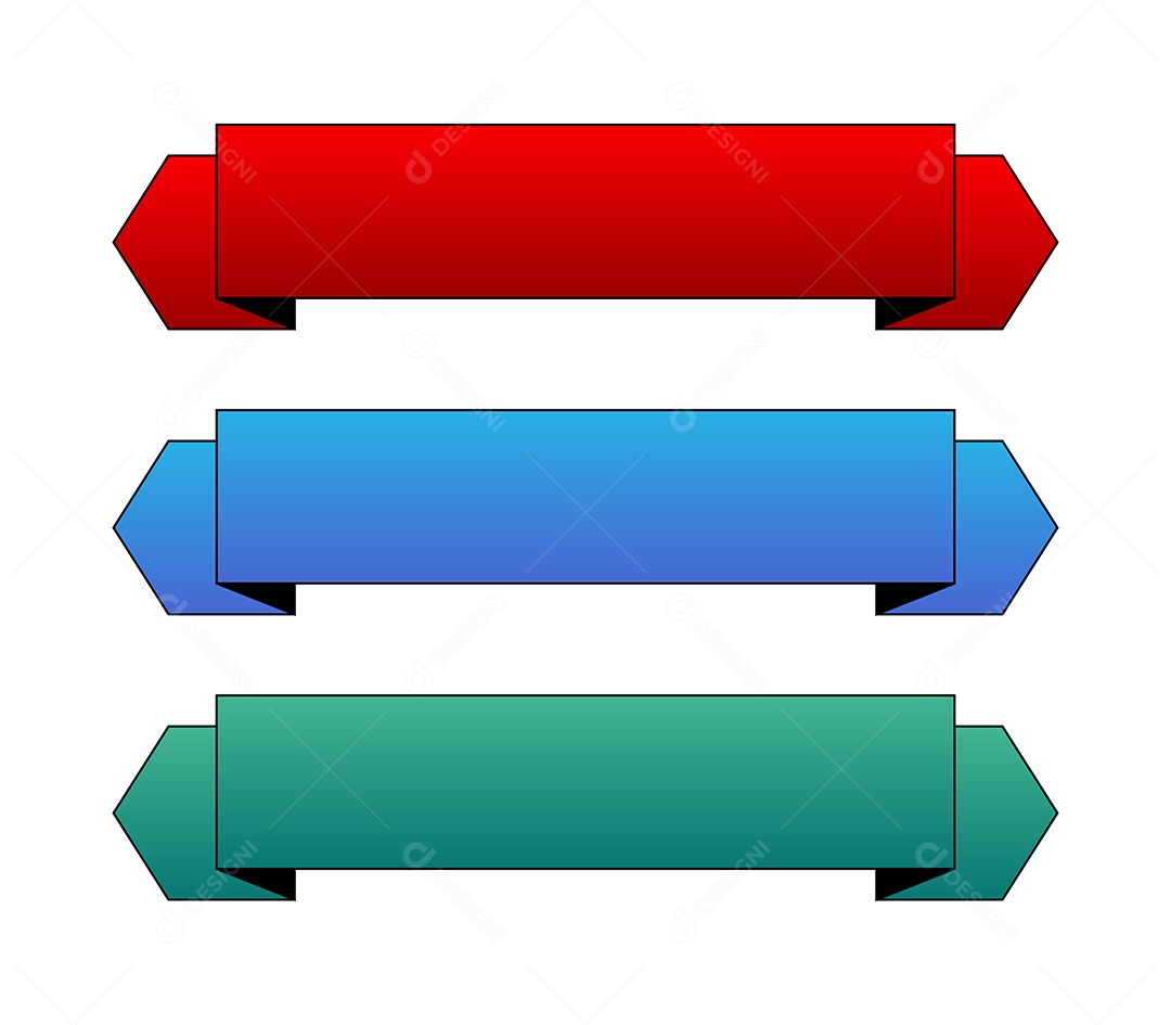 Conjunto de Fitas Ilustrações Vetor EPS