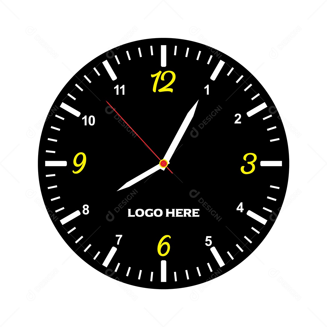 Ícone de Relógio Ilustração Vetor EPS