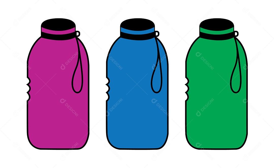 Garrafa de Água Ilustração Vetor EPS
