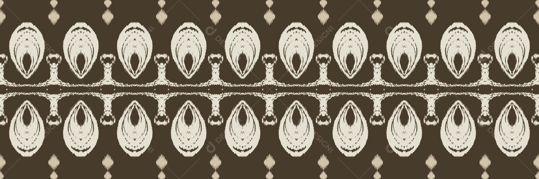 Ilustração de Padrão Tribal Tradicional Vetor EPS