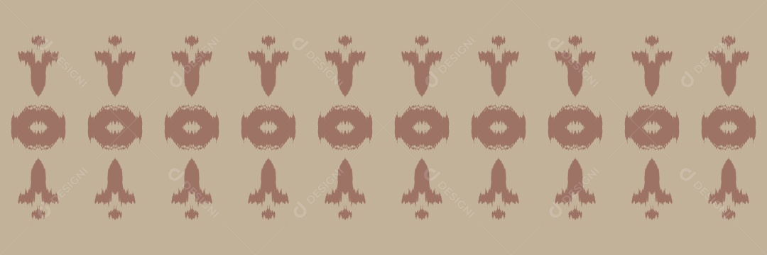 Ilustração de Padrão Tribal Tradicional Colorido Vetor EPS