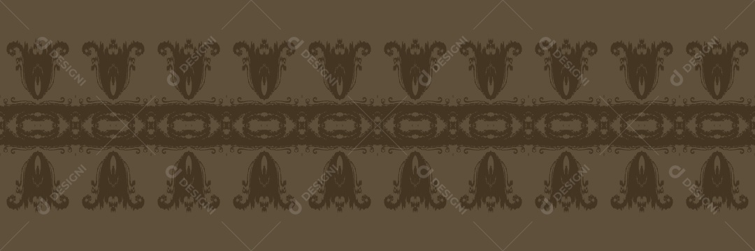 Ilustração de Padrão Tribal Tradicional Colorido Vetor EPS