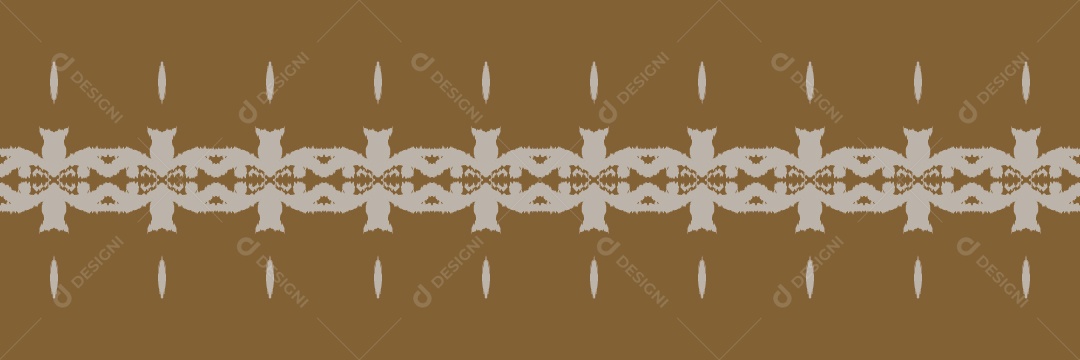 Ilustração de Padrão Tribal Tradicional Colorido Vetor EPS