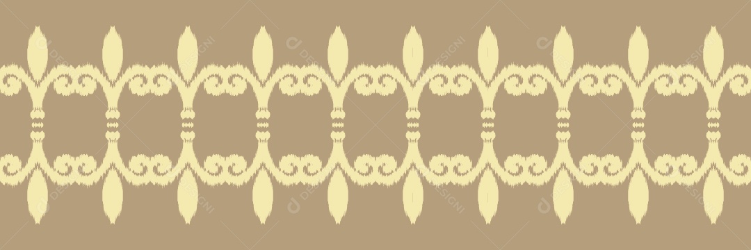 Ilustração de Padrão Tribal Tradicional Colorido Vetor EPS