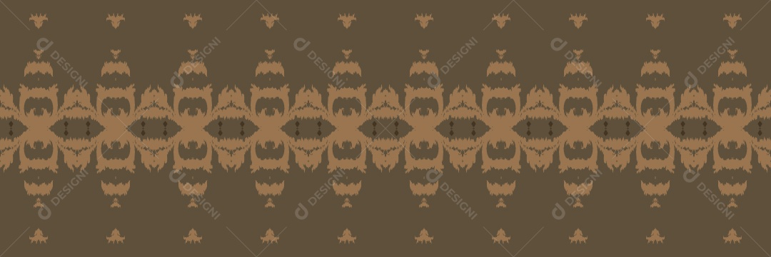 Ilustração de Padrão Tribal Tradicional Colorido Vetor EPS