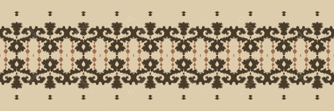 Ilustração de Padrão Tribal Tradicional Colorido Vetor EPS