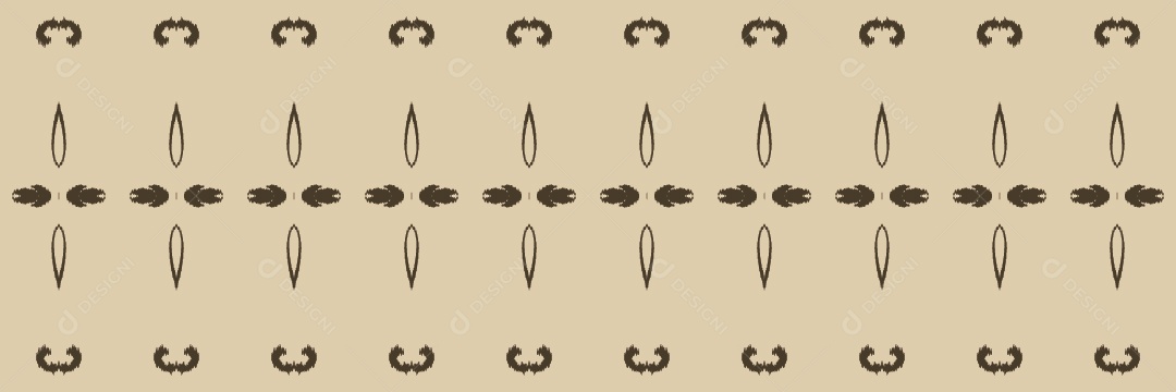 Ilustração de Padrão Tribal Tradicional Colorido Vetor EPS