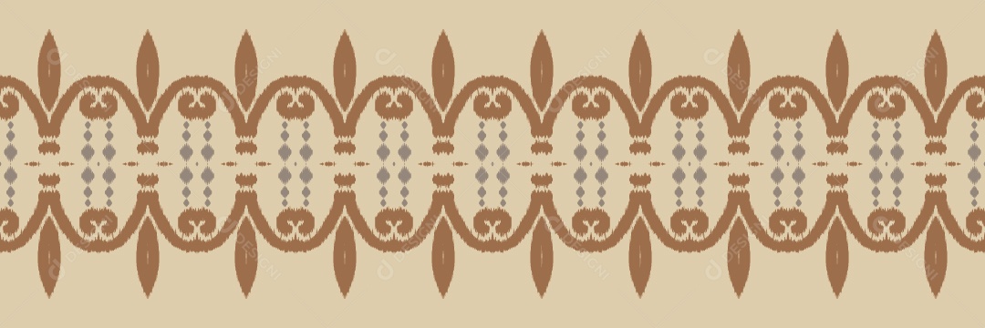 Ilustração de Padrão Tribal Tradicional Colorido Vetor EPS