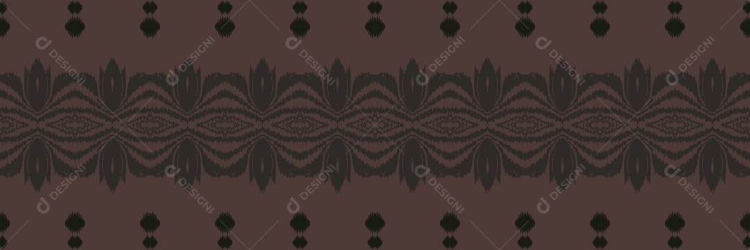 Ilustração de Padrão Tribal Tradicional Colorido Vetor EPS