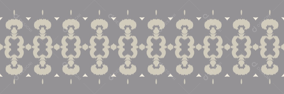 Ilustração de Padrão Tribal Tradicional Colorido Vetor EPS