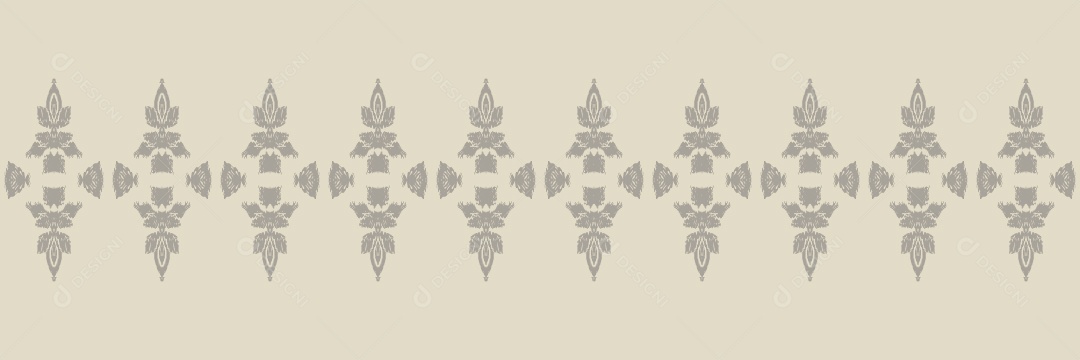 Ilustração de Padrão Tribal Tradicional Colorido Vetor EPS