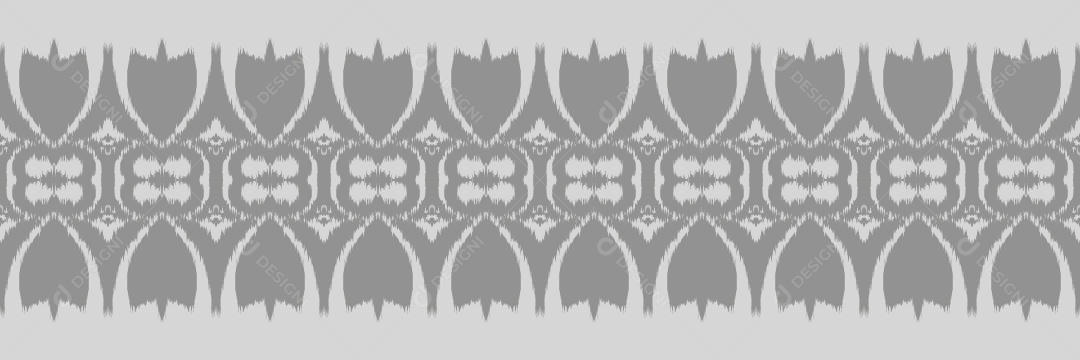 Ilustração de Padrão Tribal Tradicional Colorido Vetor EPS