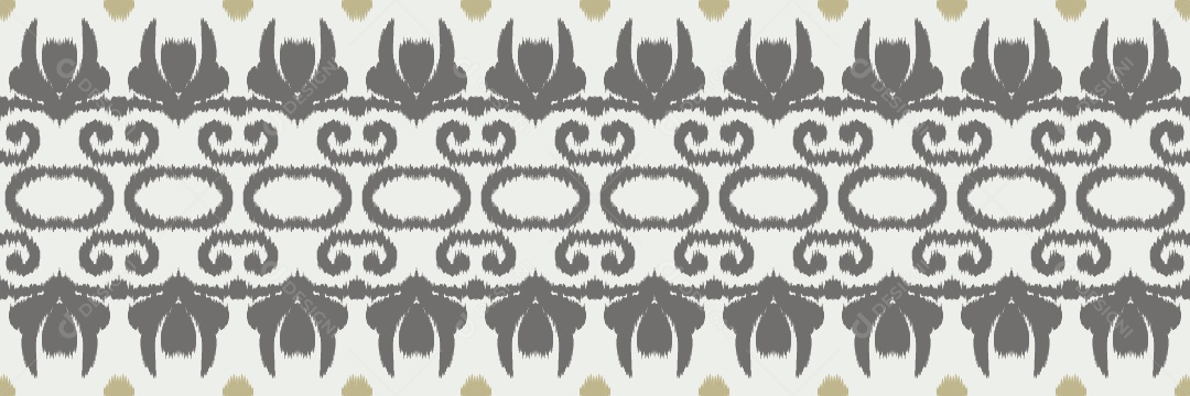 Ilustração de Padrão Tribal Tradicional Colorido Vetor EPS