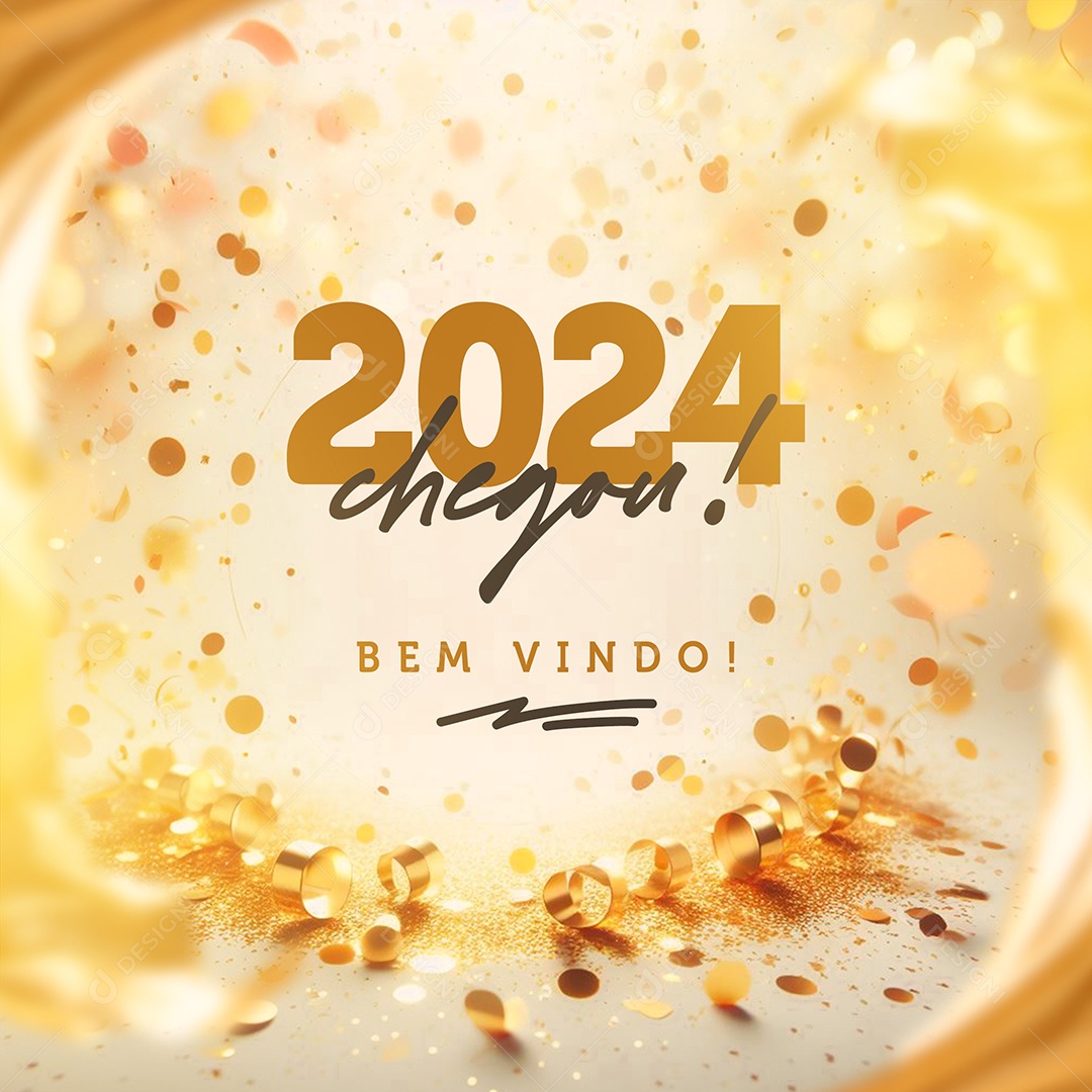 2024 Chegou Bem Vindo Social Media PSD Editável