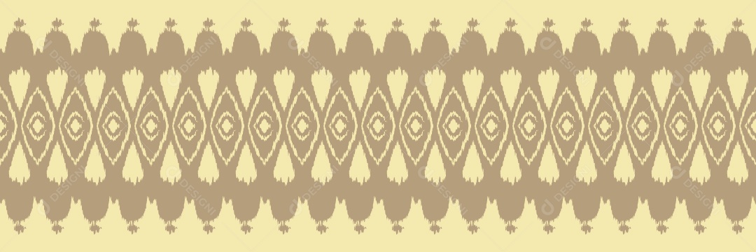 Tribal Tradicional Amarelo Ilustração Vetor EPS