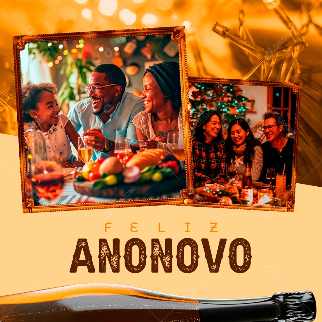 Happy New Year January 1st Social Media PSD Editable