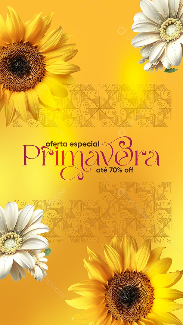 Social Media Story Oferta Especial Primavera PSD Editável