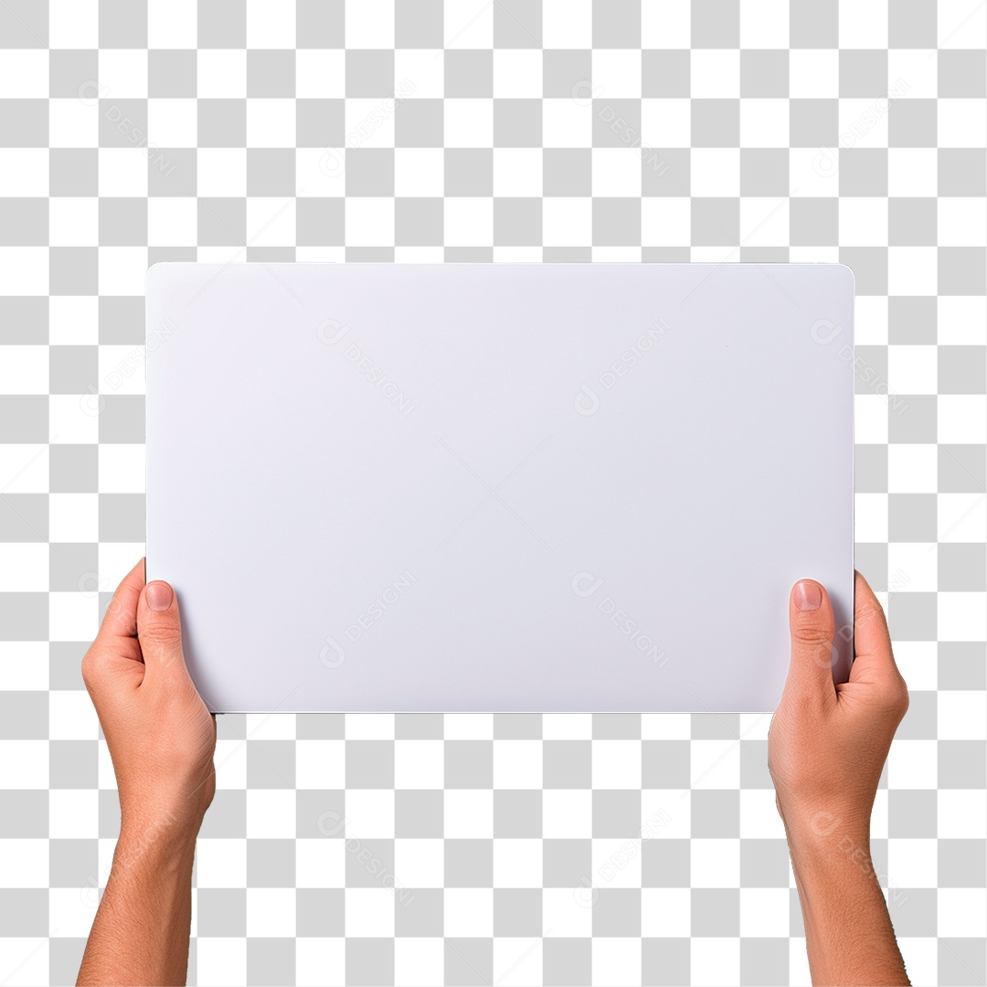 Mão Segurando Cartaz PNG Transparente