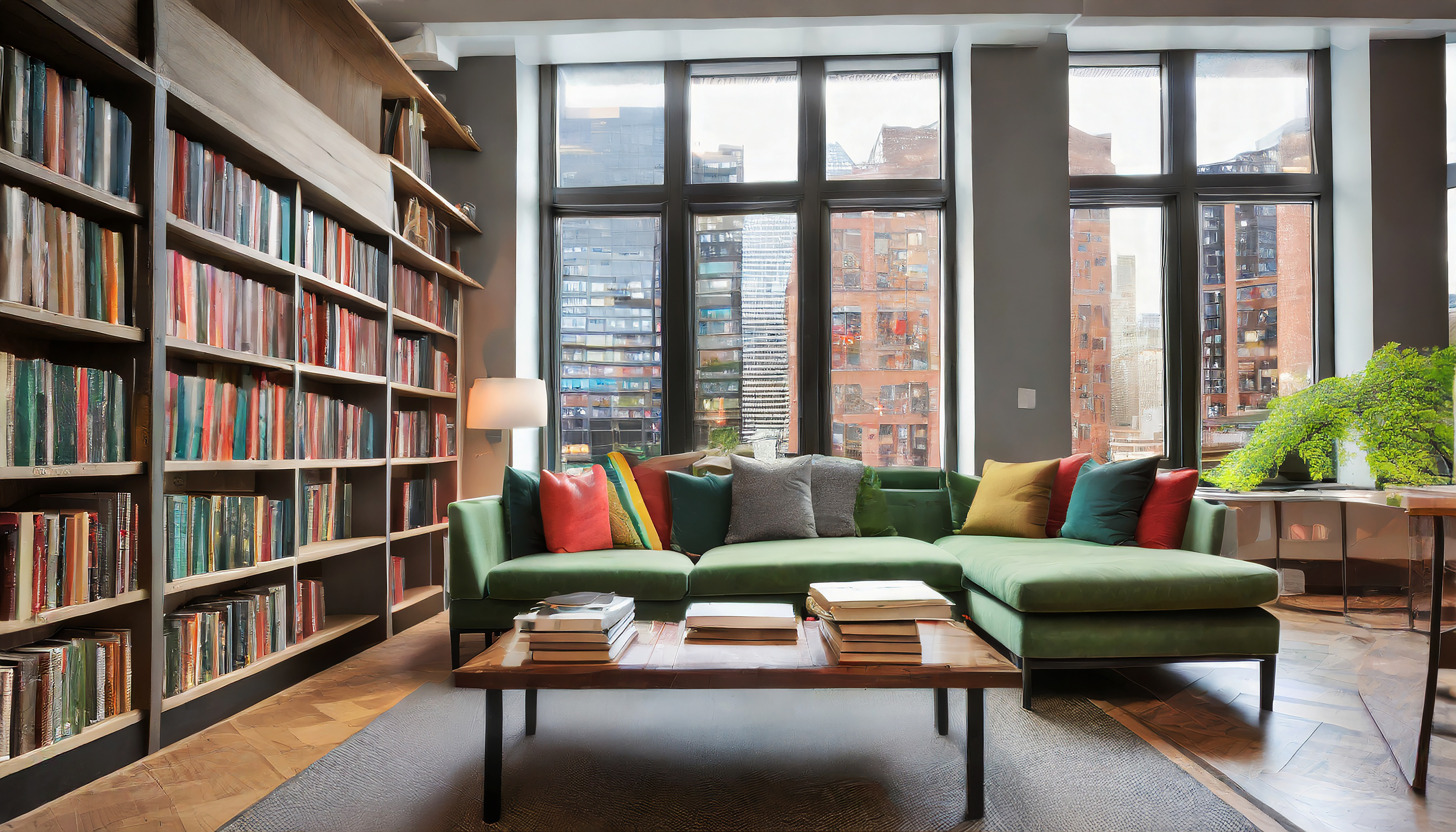 Pisos e móveis de pedra natural em casa ecológica