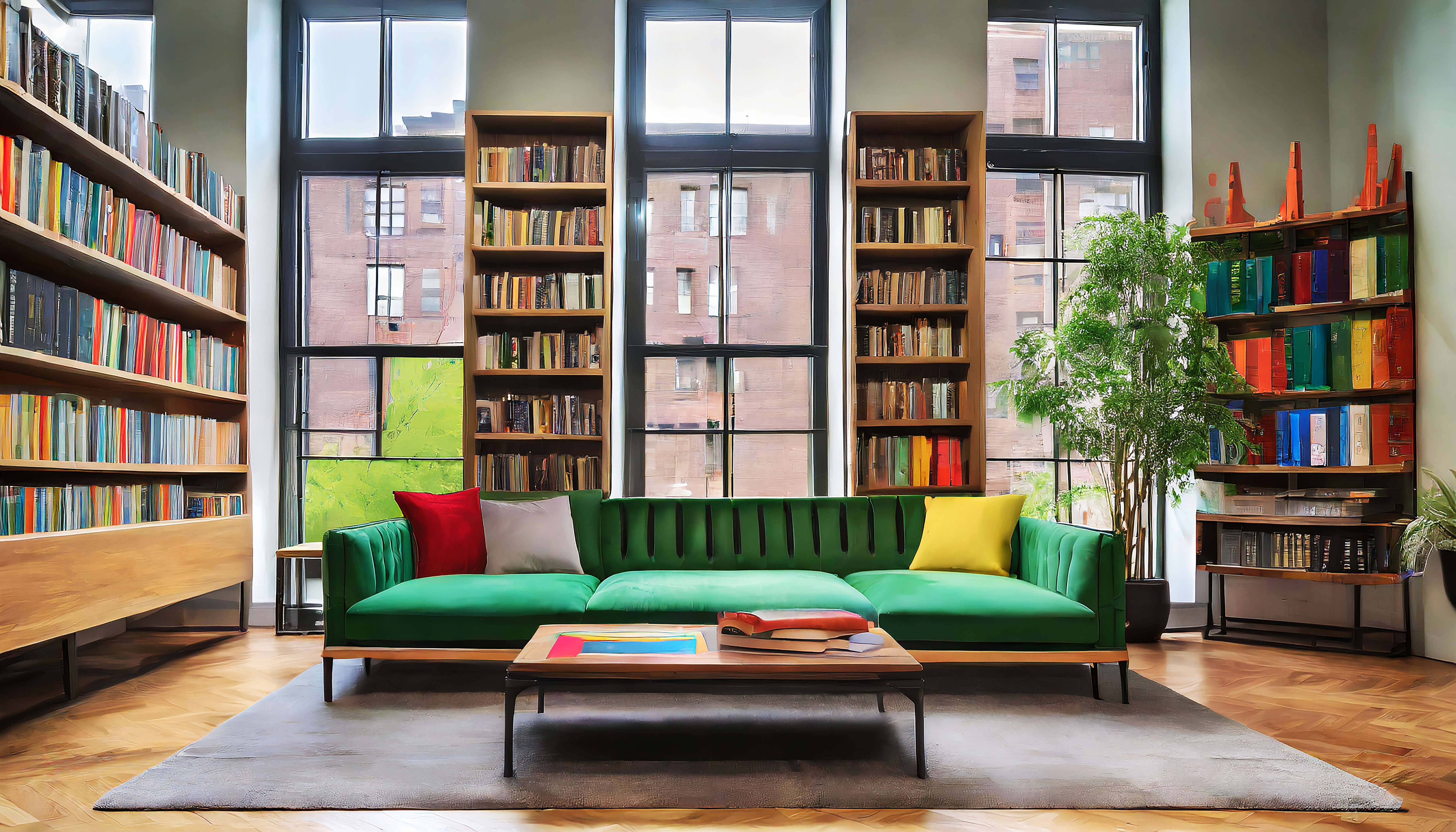 Pisos e móveis de pedra natural em casa ecológica