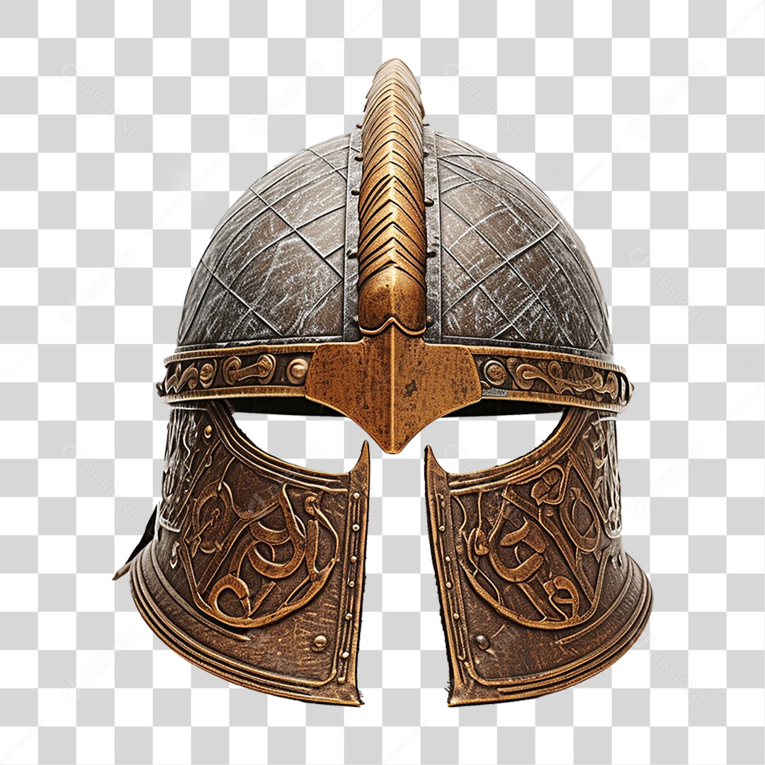 Capacete Vikings PNG Transparente