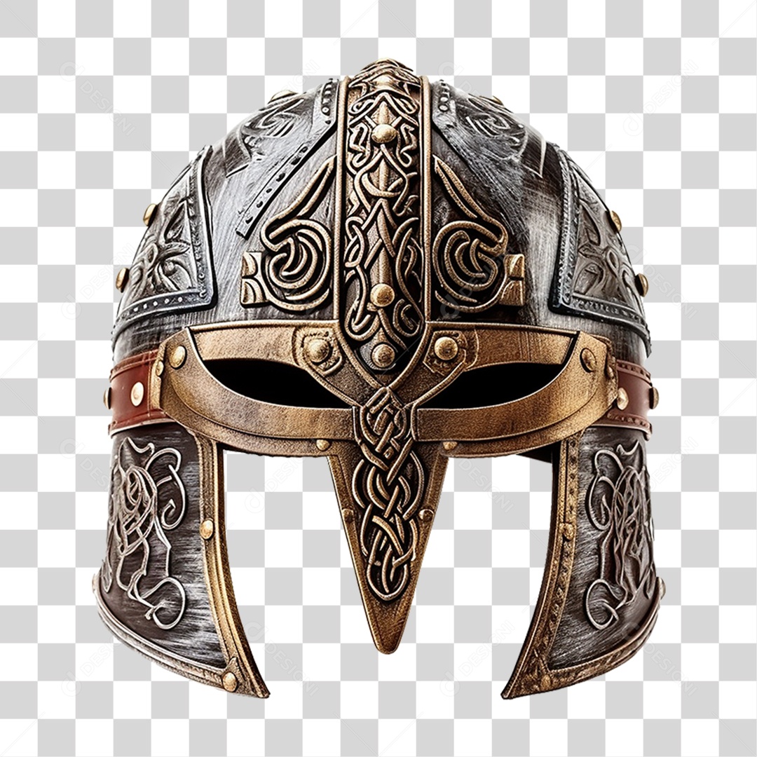 Capacete Vikings PNG Transparente