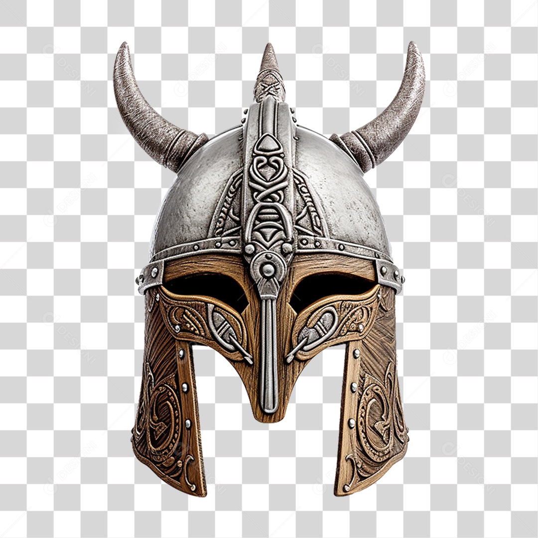 Capacete Vikings PNG Transparente