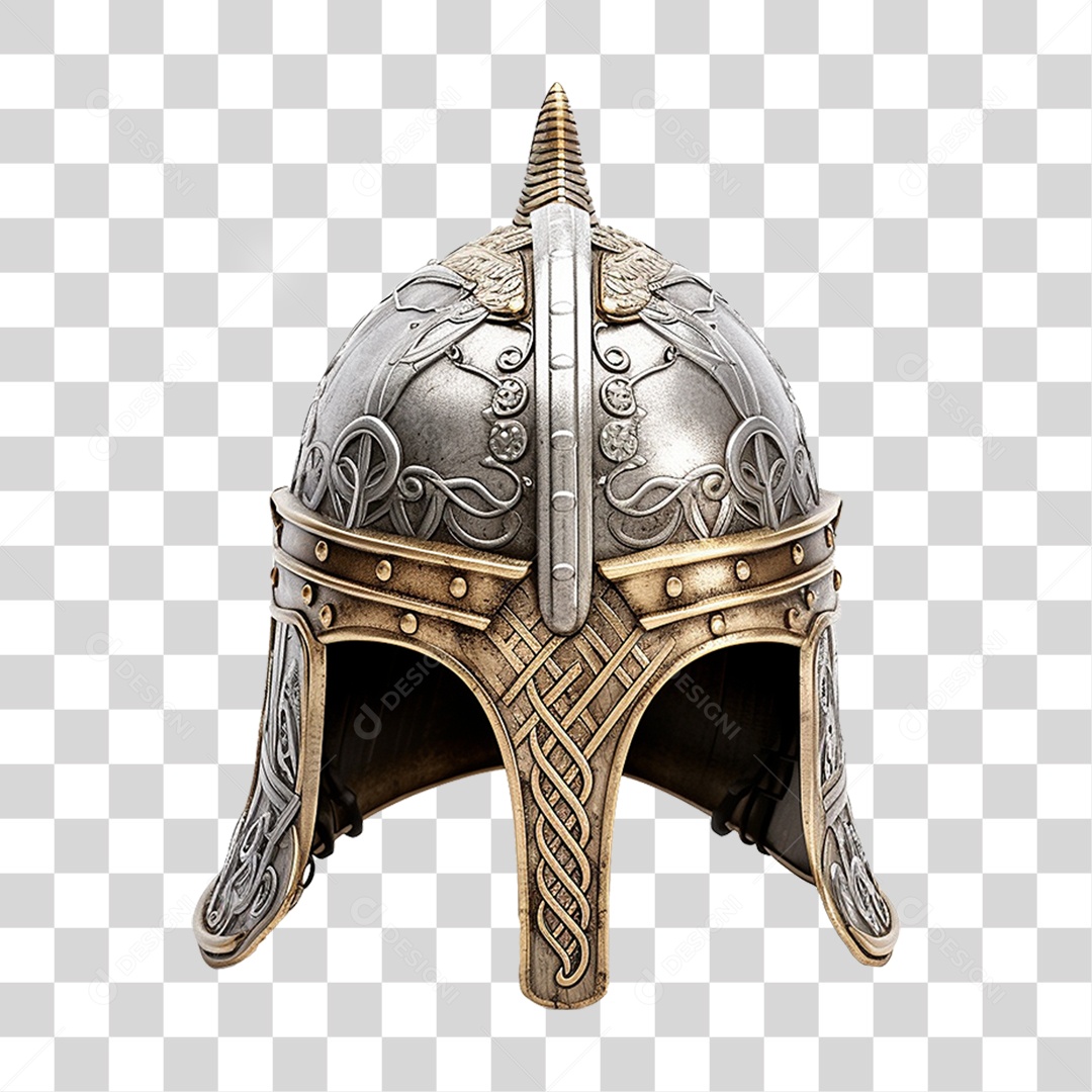 Capacete Vikings PNG Transparente