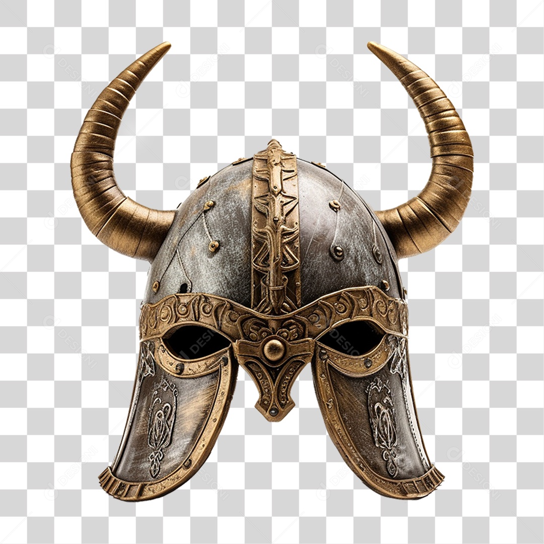 Capacete Vikings PNG Transparente