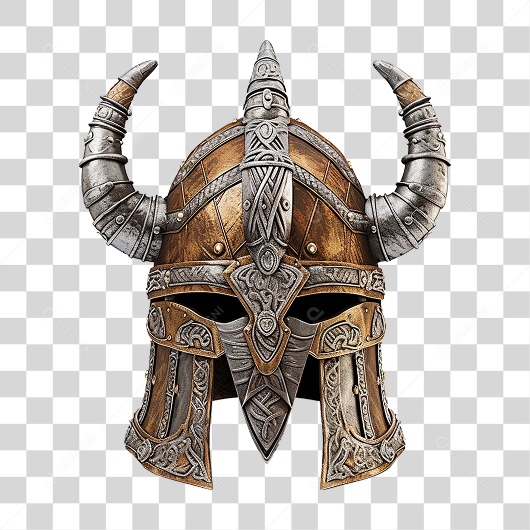 Capacete Vikings PNG Transparente