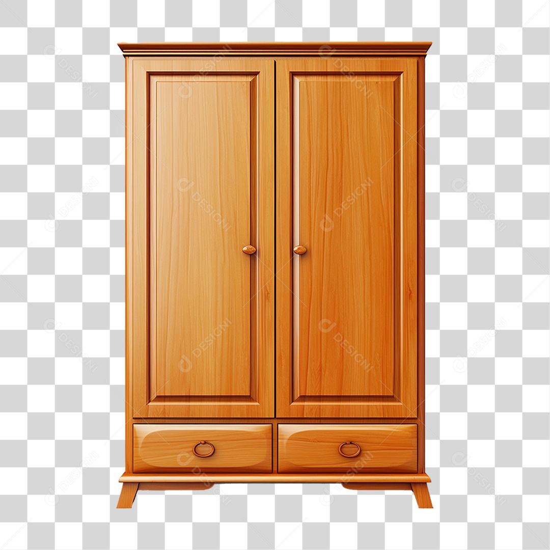 Armário de Madeira Móvel PNG Transparente