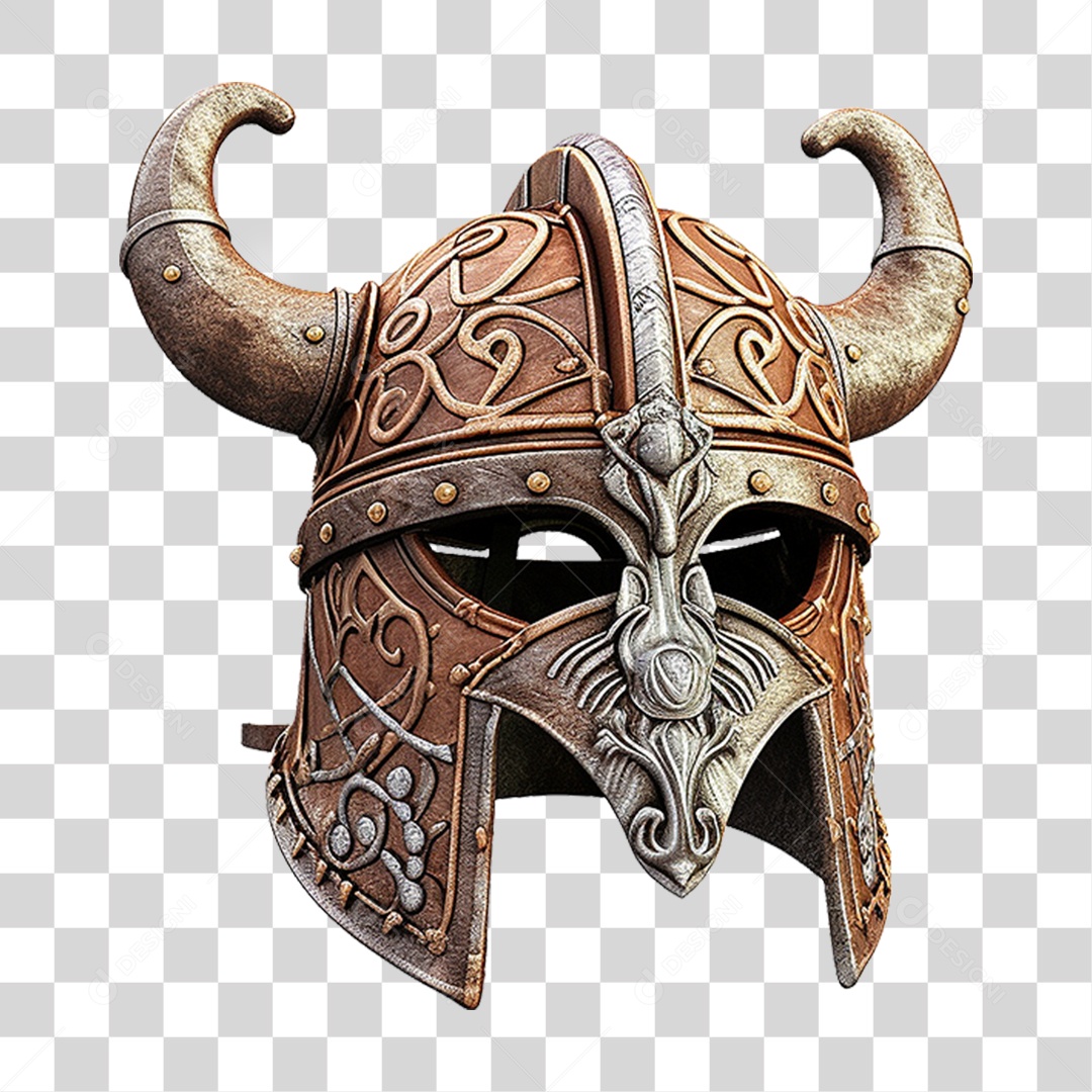 Capacete Vikings PNG Transparente
