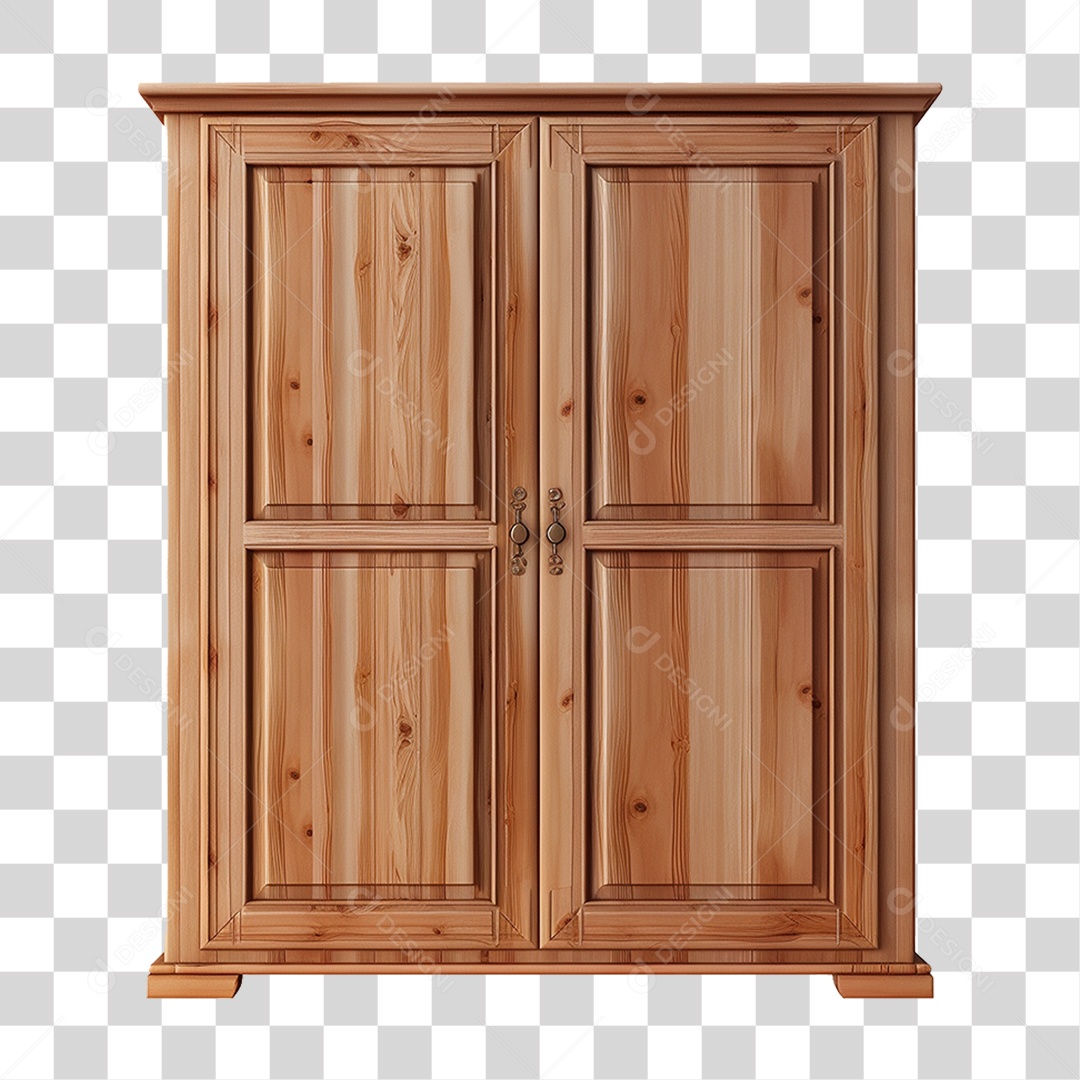 Armário de Madeira Móvel PNG Transparente