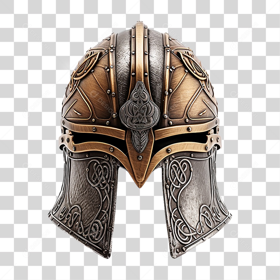 Capacete Vikings PNG Transparente