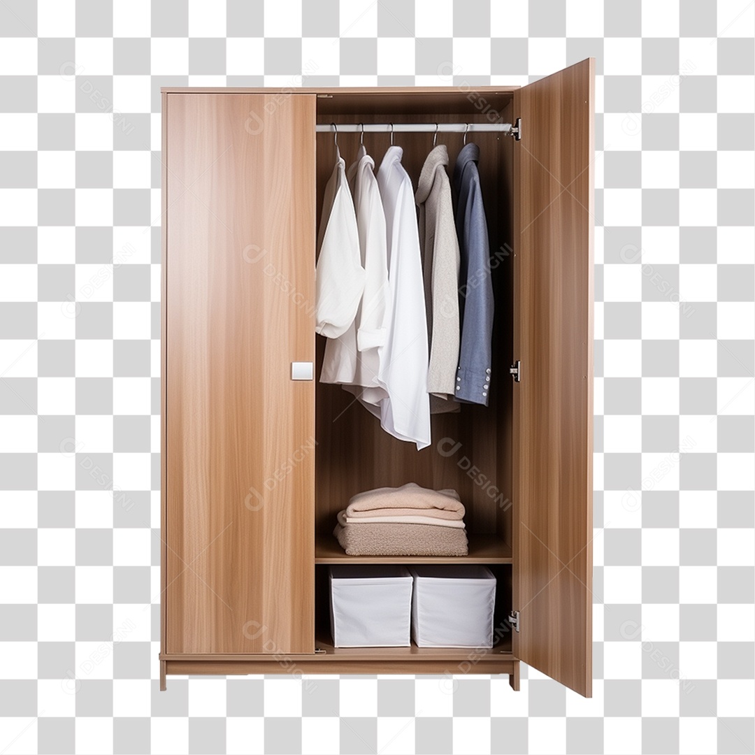 Armário de Madeira Móvel PNG Transparente