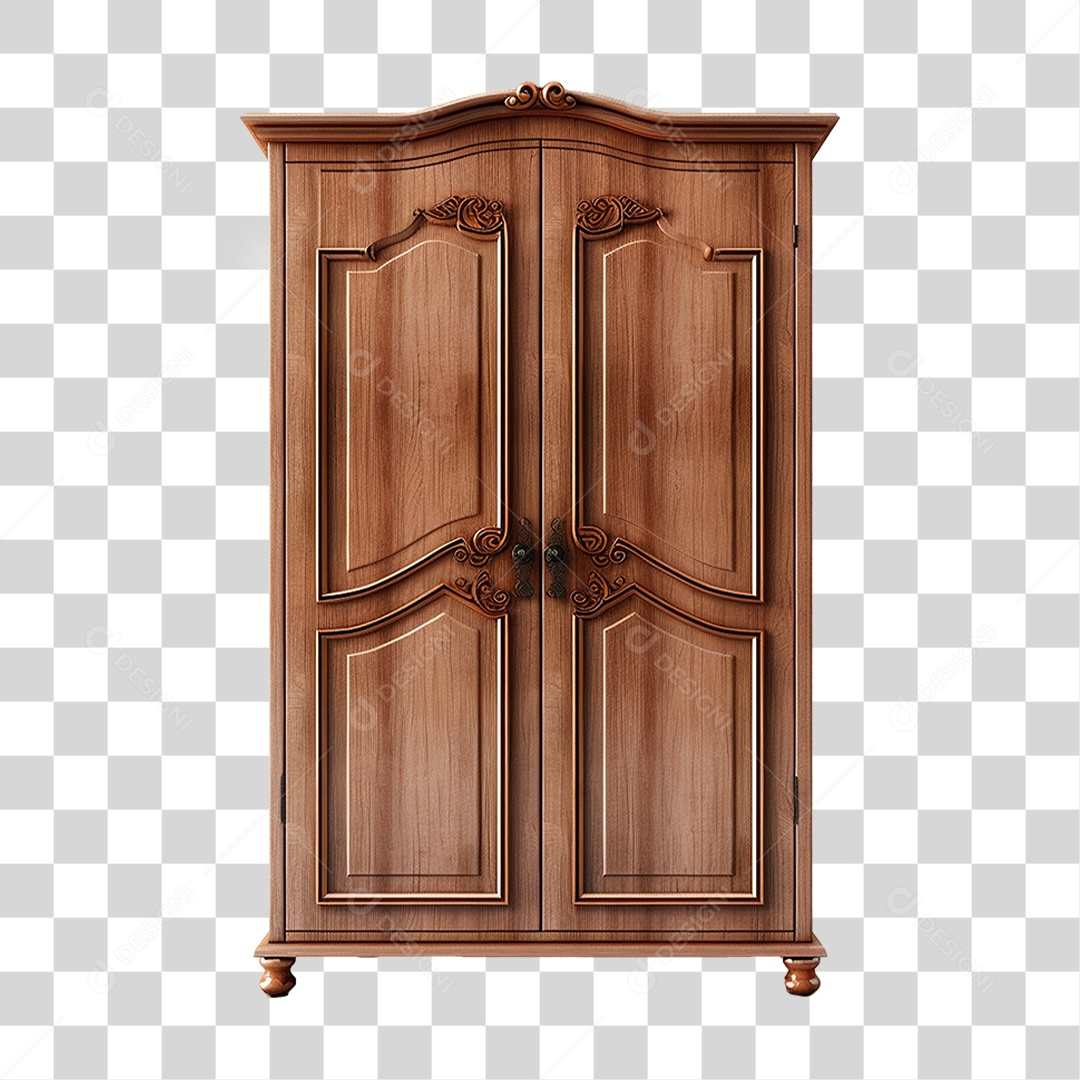 Armário de Madeira Móvel PNG Transparente
