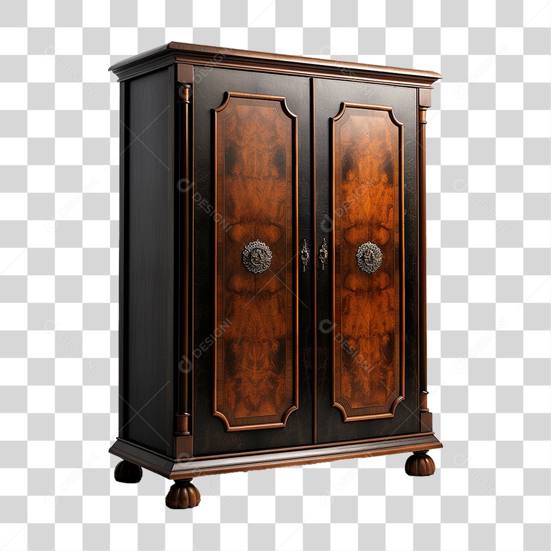 Armário de Madeira Móvel PNG Transparente