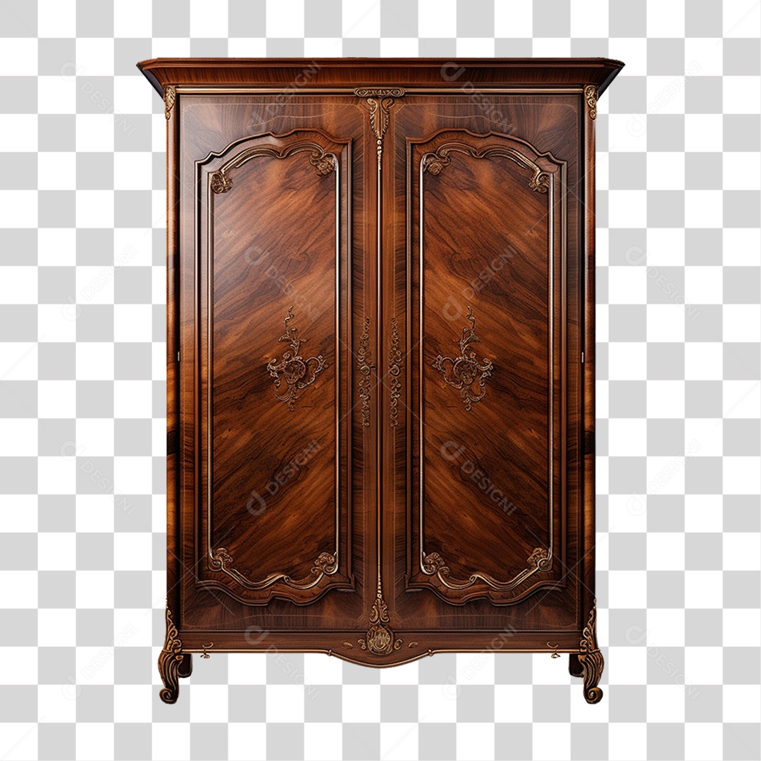 Armário de Madeira Móvel PNG Transparente