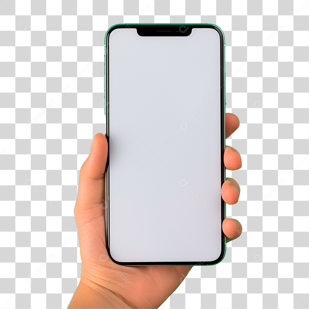 Mão Segurando Celular PNG Transparente