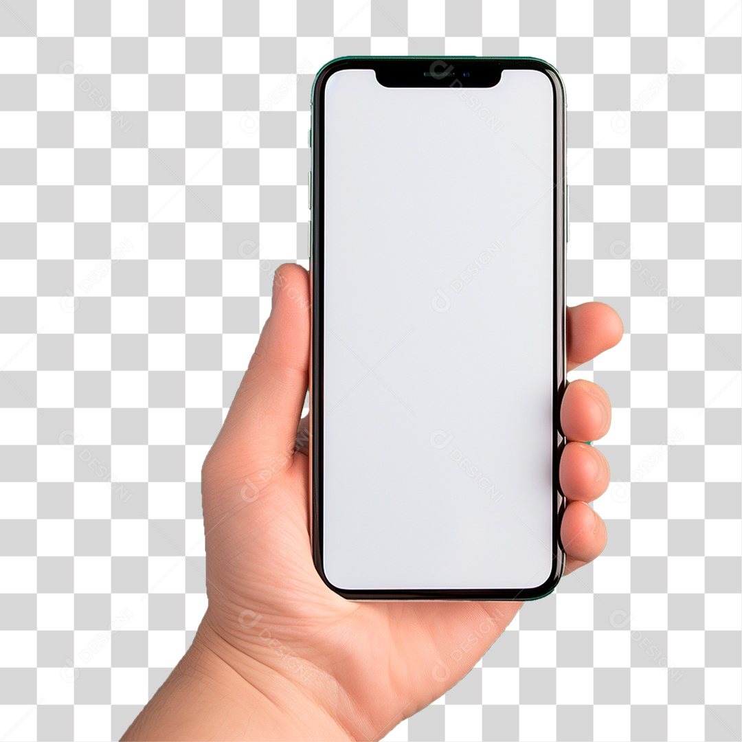 Mão Segurando Celular PNG Transparente