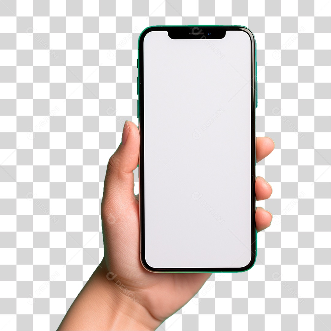 Mão Segurando Celular PNG Transparente