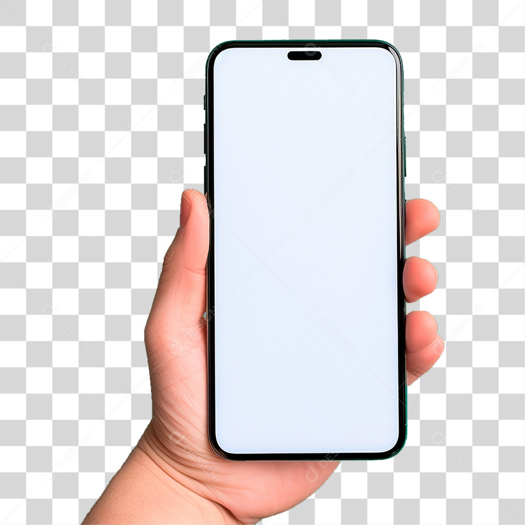 Mão Segurando Celular PNG Transparente
