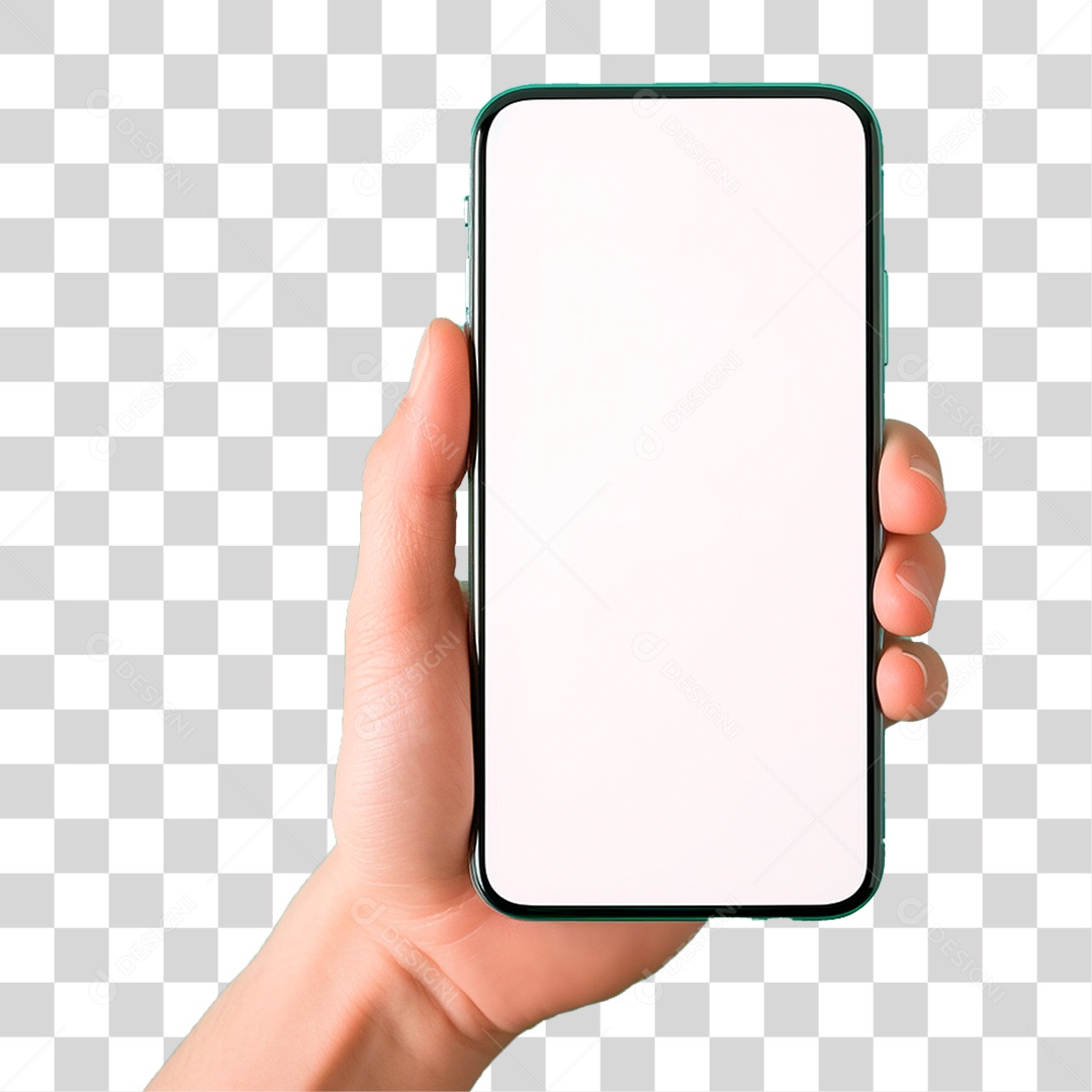 Mão Segurando Celular PNG Transparente