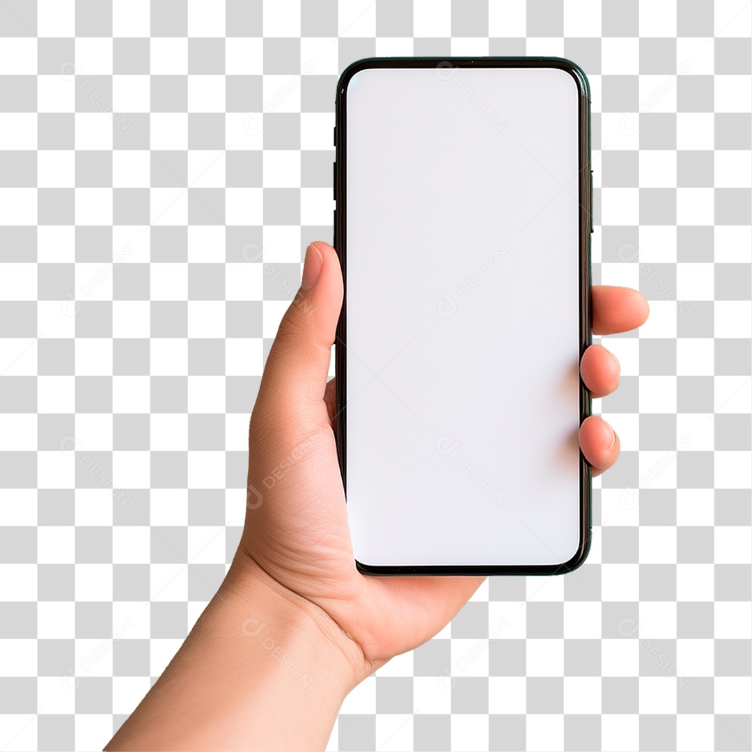 Mão Segurando Celular PNG Transparente