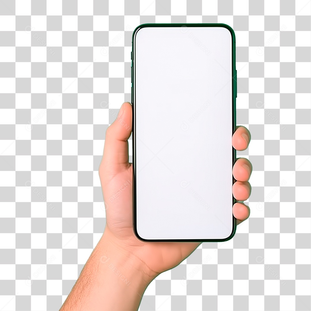 Mão Segurando Celular PNG Transparente