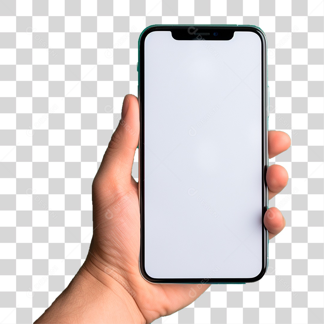Mão Segurando Celular PNG Transparente