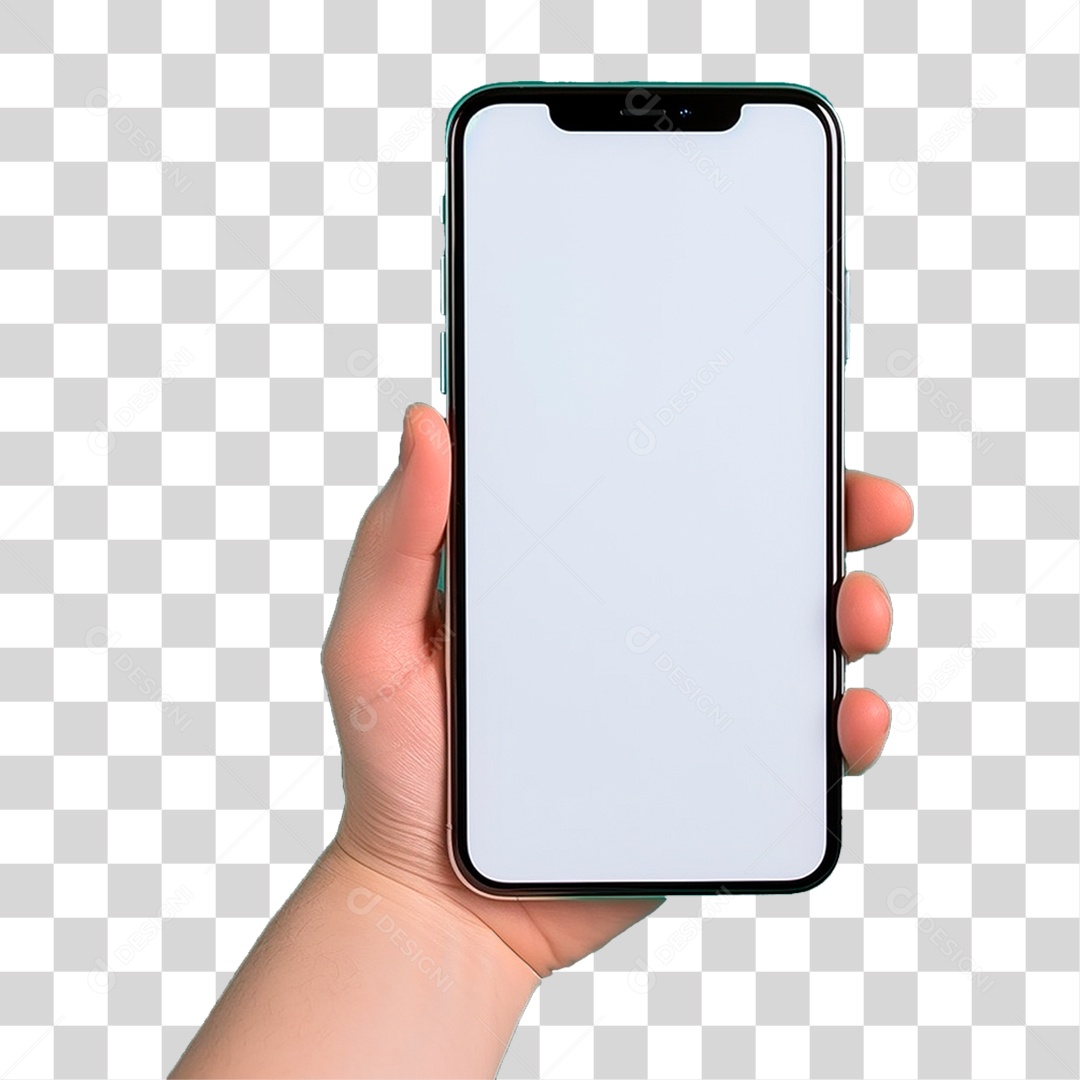 Mão Segurando Celular PNG Transparente