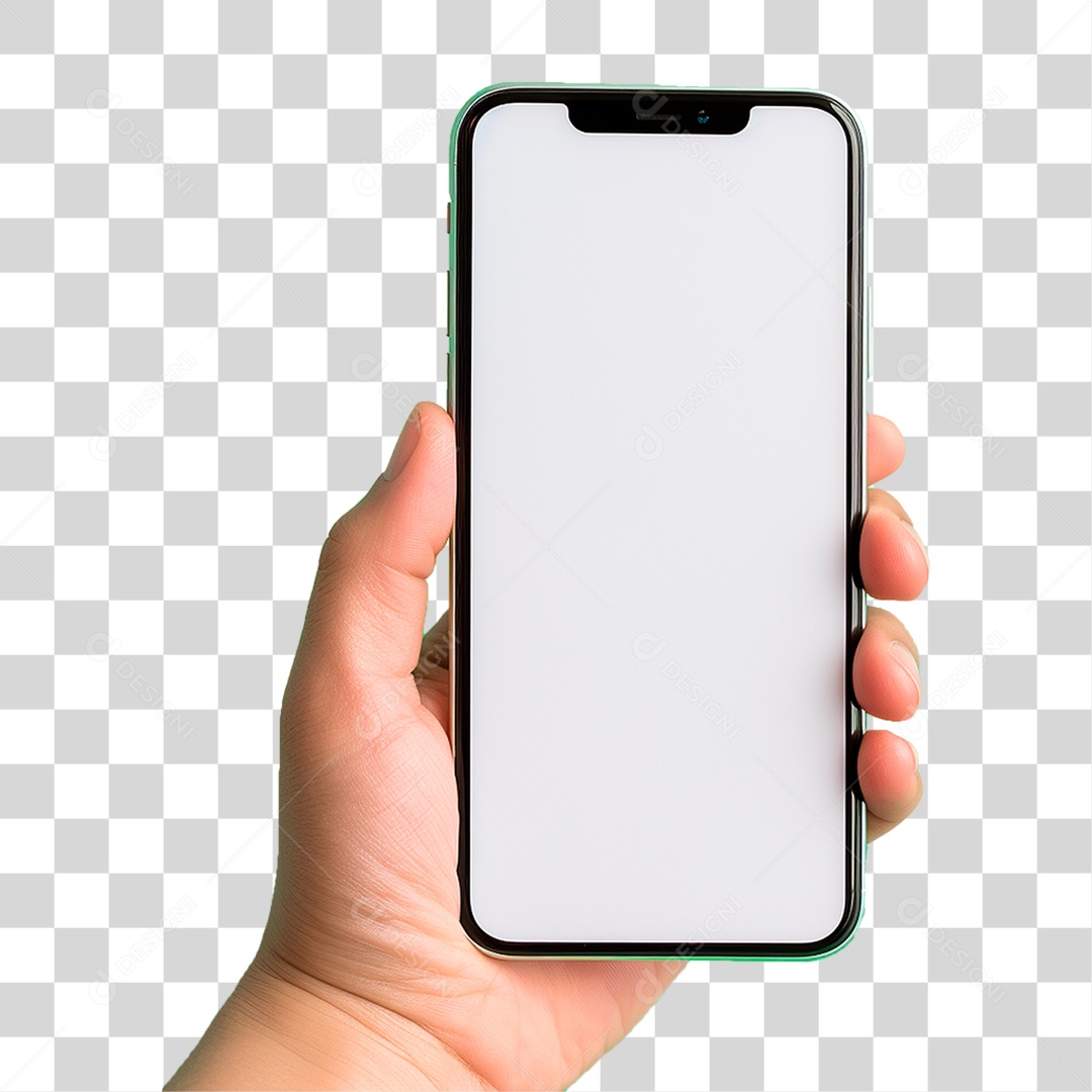 Mão Segurando Celular PNG Transparente